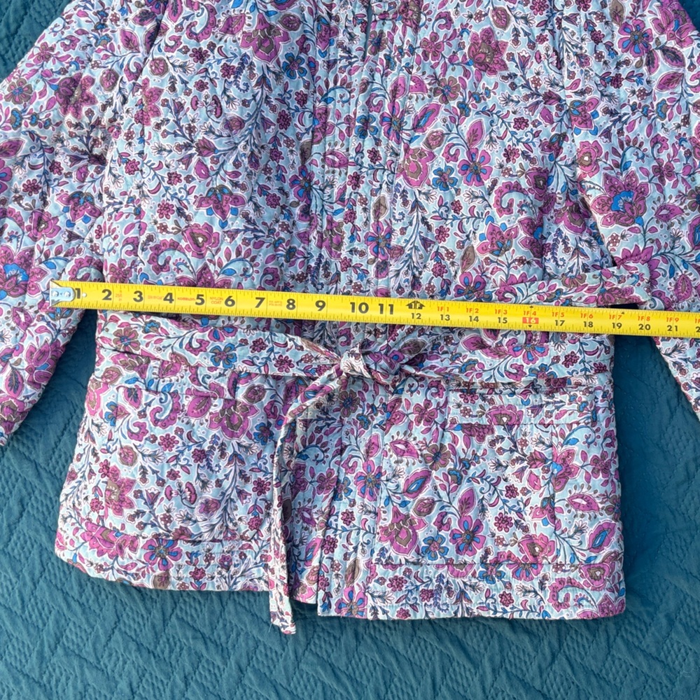 Daniel Rainn Floral Quilted Jacket - Pink and Blue Anthropologie - Picture 8 of 8